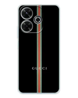 Чехол для Xiaomi Redmi 13x с картинкой «Gucci — строгая линия» Чехол для Xiaomi Redmi 13x с картинкой «Gucci — строгая линия»