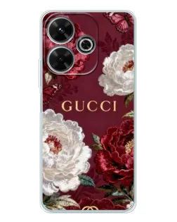 Чехол для Xiaomi Redmi 13x с картинкой «Gucci — бордовые розы» Чехол для Xiaomi Redmi 13x с картинкой «Gucci — бордовые розы»