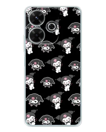 Чехол для Xiaomi Redmi 13x с картинкой «Черный паттерн Kuromi» Чехол для Xiaomi Redmi 13x с картинкой «Черный паттерн Kuromi»