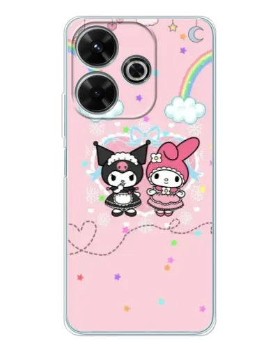 Чехол для Xiaomi Redmi 13x с картинкой «My Melody и Kuromi» Чехол для Xiaomi Redmi 13x с картинкой «My Melody и Kuromi»
