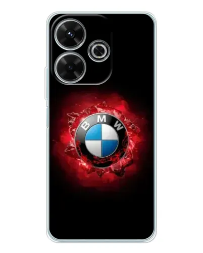 Чехол для Xiaomi Redmi 13x с картинкой «Логотип BMW — вспышка»