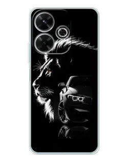 Чехол для Xiaomi Redmi 13x с картинкой «BMW и лев» Чехол для Xiaomi Redmi 13x с картинкой «BMW и лев»