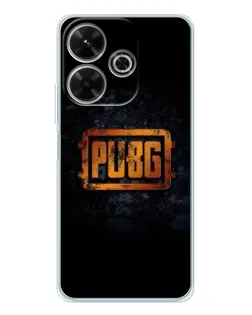Чохол для Xiaomi Redmi 13x з картинкою «PUBG — золотий логотип»