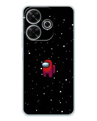 Чехол для Xiaomi Redmi 13x с картинкой «Красный Among Us»