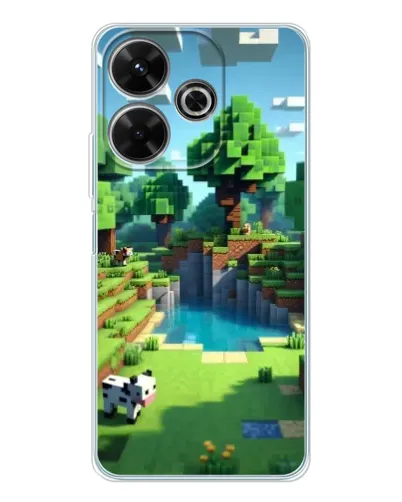 Чехол для Xiaomi Redmi 13x с картинкой «Minecraft летний день»