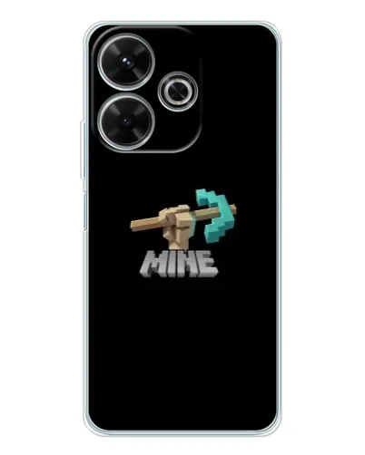 Чехол для Xiaomi Redmi 13x с картинкой «Алмазная кирка»