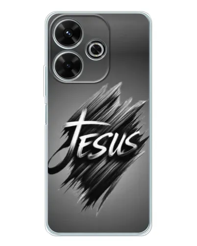 Чехол для Xiaomi Redmi 13x с картинкой «Надпись Jesus Graffiti»