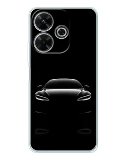 Чохол для Xiaomi Redmi 13x з картинкою «Силует Tesla Night»