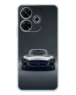 Чехол для Xiaomi Redmi 13x с картинкой «Mercedes на черном»