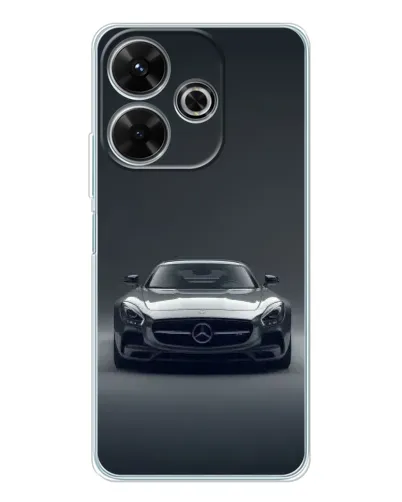Чехол для Xiaomi Redmi 13x с картинкой «Mercedes на черном»