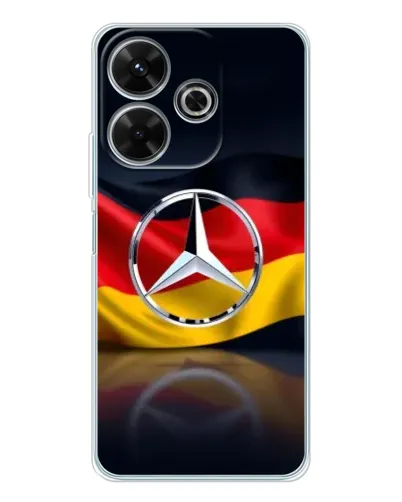 Чехол для Xiaomi Redmi 13x с картинкой «Mercedes — флаг Германии»
