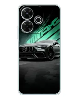 Чехол для Xiaomi Redmi 13x с картинкой «Темный Mercedes AMG»