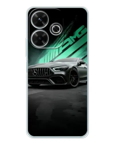 Чехол для Xiaomi Redmi 13x с картинкой «Темный Mercedes AMG»