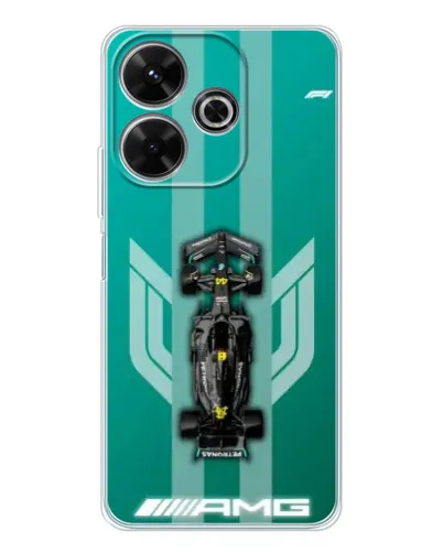 Чехол для Xiaomi Redmi 13x с картинкой «Mercedes AMG Petronas»