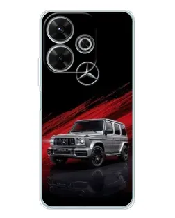 Чехол для Xiaomi Redmi 13x с картинкой «Mercedes G-Class красный»