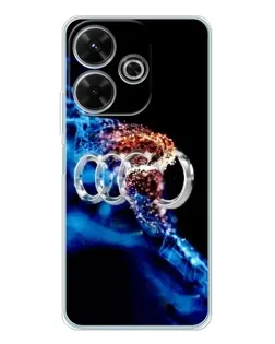 Чехол для Xiaomi Redmi 13x с картинкой «Энергия лого Audi» Чехол для Xiaomi Redmi 13x с картинкой «Энергия лого Audi»