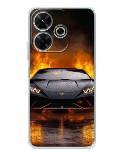 Чехол для Xiaomi Redmi 13x с картинкой «Lamborghini в огне» Чехол для Xiaomi Redmi 13x с картинкой «Lamborghini в огне»