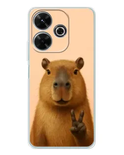 Чехол для Xiaomi Redmi 13x с картинкой «Капибара виктория» Чехол для Xiaomi Redmi 13x с картинкой «Капибара виктория»