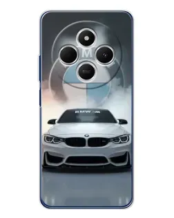 Чехол для Xiaomi Redmi 14C с картинкой «BMW в белом дыму» Чехол для Xiaomi Redmi 14C с картинкой «BMW в белом дыму»