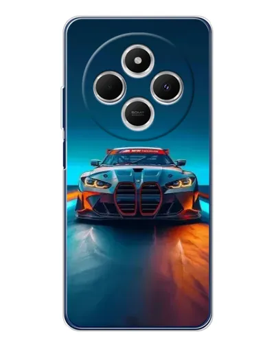 Чехол для Xiaomi Redmi 14C с картинкой «BMW — огни неона» Чехол для Xiaomi Redmi 14C с картинкой «BMW — огни неона»