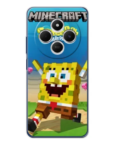 Чехол для Xiaomi Redmi 14C с картинкой «Губка Боб Minecraft» Чехол для Xiaomi Redmi 14C с картинкой «Губка Боб Minecraft»