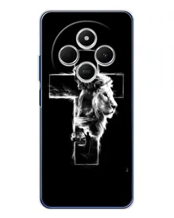 Чехол для Xiaomi Redmi 14C с картинкой «Сияющий крест Jesus»