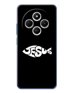 Чехол для Xiaomi Redmi 14C с картинкой «Рыба Jesus»