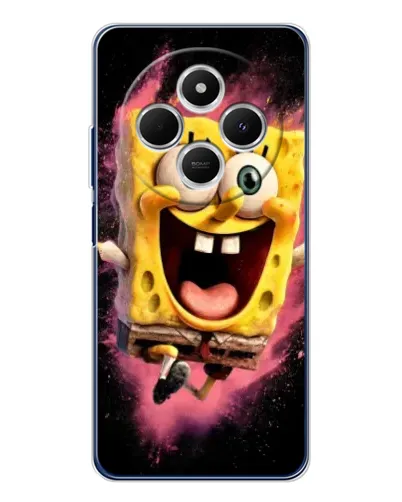 Чехол для Xiaomi Redmi 14C с картинкой «Взрывной Спанч Боб»