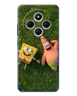 Чехол для Xiaomi Redmi 14C с картинкой «Друзья на лужайке»