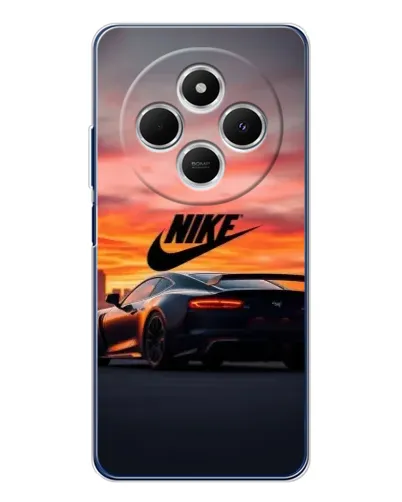 Чехол для Xiaomi Redmi 14R 5G с картинкой «Nike и суперкар»