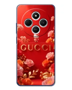 Чехол для Xiaomi Redmi 14R 5G с картинкой «Gucci — золотой сад»