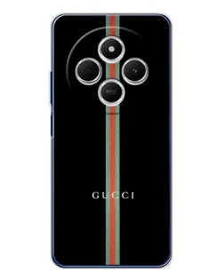 Чехол для Xiaomi Redmi 14R 5G с картинкой «Gucci — строгая линия»