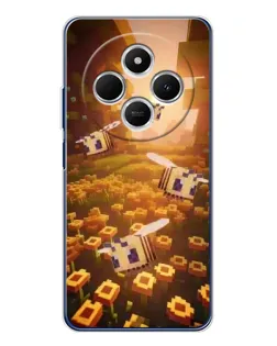 Чехол для Xiaomi Redmi 14R 5G с картинкой «Поле подсолнухов»