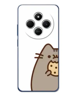 Чехол для Xiaomi Redmi 14R 5G с картинкой «Пушин с печеньем»