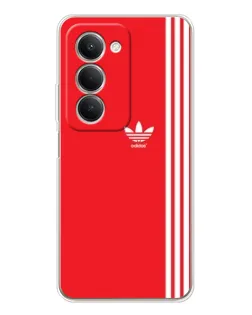 Чехол для Xiaomi Redmi 15 5G с картинкой «Красный минимализм Adidas»
