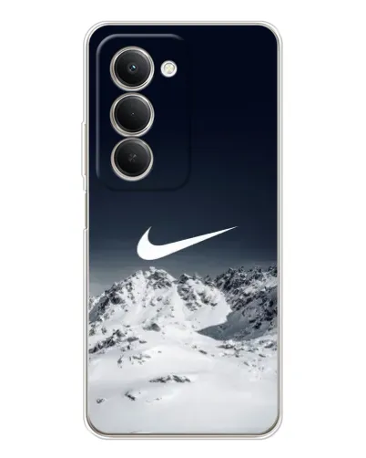 Чехол для Xiaomi Redmi 15 5G с картинкой «Nike — зимние горы»