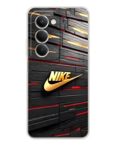 Чехол для Xiaomi Redmi 15 5G с картинкой «Золотой Nike на металле»