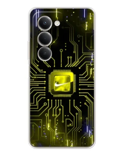 Чехол для Xiaomi Redmi 15 5G с картинкой «Nike — золотая искра»
