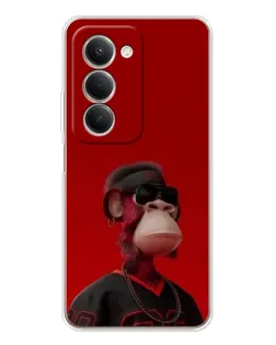 Чехол для Xiaomi Redmi 15 5G с картинкой «Bored Ape в красном» Чехол для Xiaomi Redmi 15 5G с картинкой «Bored Ape в красном»