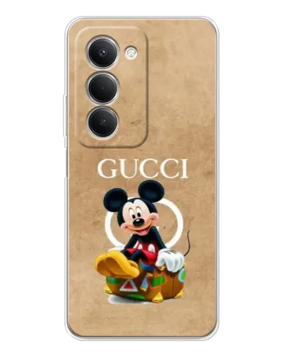 Чохол для Xiaomi Redmi 15 5G з картинкою «Міккі Маус Gucci — крафт» Чохол для Xiaomi Redmi 15 5G з картинкою «Міккі Маус Gucci — крафт»