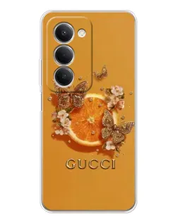 Чехол для Xiaomi Redmi 15 5G с картинкой «Gucci — золотые бабочки» Чехол для Xiaomi Redmi 15 5G с картинкой «Gucci — золотые бабочки»