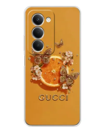 Чехол для Xiaomi Redmi 15 5G с картинкой «Gucci — золотые бабочки» Чехол для Xiaomi Redmi 15 5G с картинкой «Gucci — золотые бабочки»