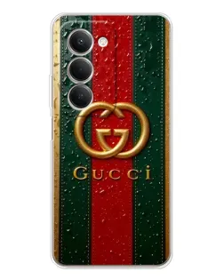 Чехол для Xiaomi Redmi 15 5G с картинкой «Gucci — фирменная полоса и золото» Чехол для Xiaomi Redmi 15 5G с картинкой «Gucci — фирменная полоса и золото»