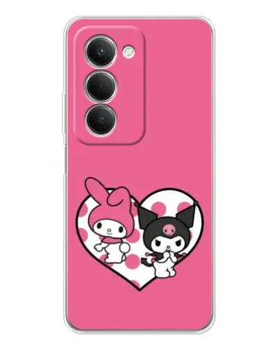 Чехол для Xiaomi Redmi 15 5G с картинкой «Kuromi и My Melody»