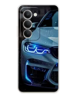 Чехол для Xiaomi Redmi 15 5G с картинкой «Взгляд BMW с синими фарами» Чехол для Xiaomi Redmi 15 5G с картинкой «Взгляд BMW с синими фарами»
