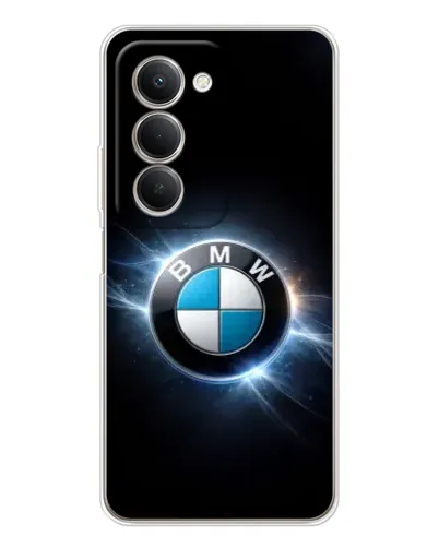 Чехол для Xiaomi Redmi 15 5G с картинкой «BMW — неоновое сияние»