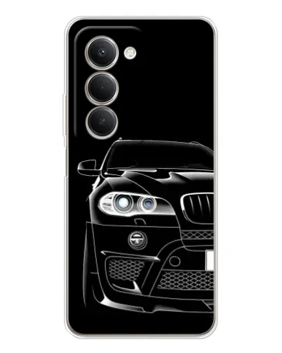 Чехол для Xiaomi Redmi 15 5G с картинкой «Темный силуэт BMW»