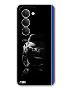 Чехол для Xiaomi Redmi 15 5G с картинкой «Силуэт BMW в темноте»