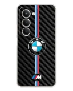 Чехол для Xiaomi Redmi 15 5G с картинкой «Эмблема BMW и карбон»