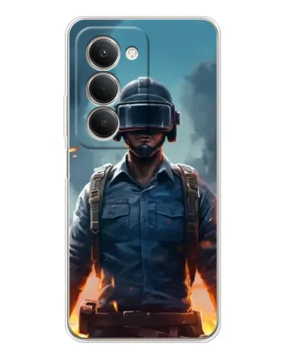 Чехол для Xiaomi Redmi 15 5G с картинкой «PUBG — реалистичный герой»